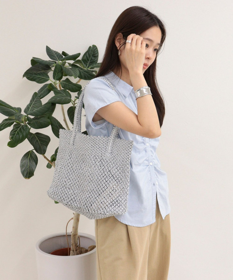 【BAGMATI/バグマティ】ラメコードメッシュトートバッグ