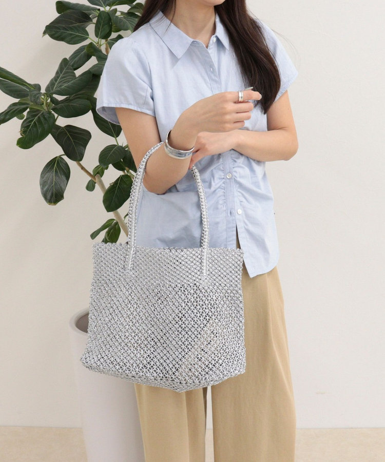 【BAGMATI/バグマティ】ラメコードメッシュトートバッグ