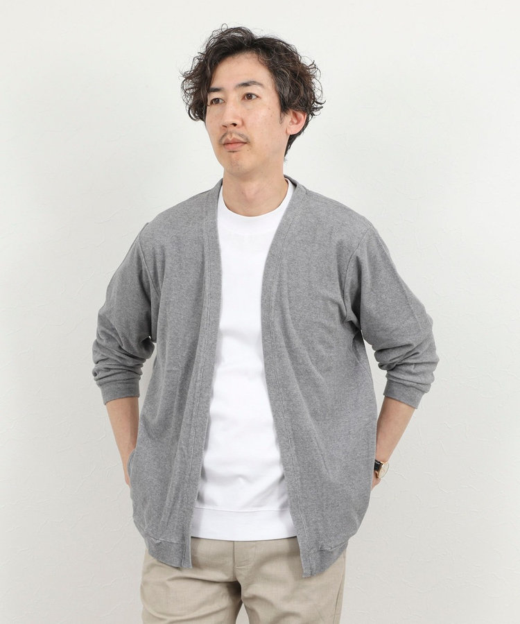 《セットアップ対応》ボタンレス パイルカーディガン 26SS