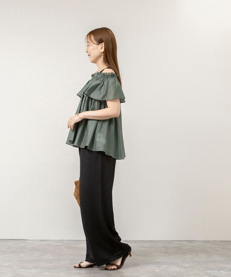 《セットアップ対応》【WALANCE/ワランス】paper knit パンツ