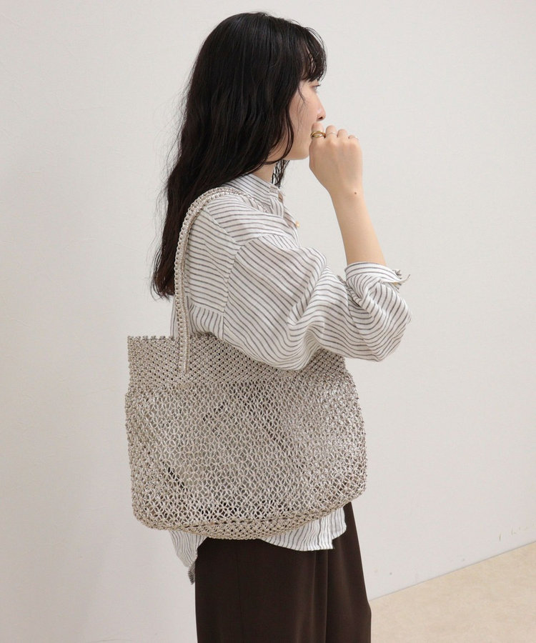 【BAGMATI/バグマティ】ラメコードメッシュトートバッグ