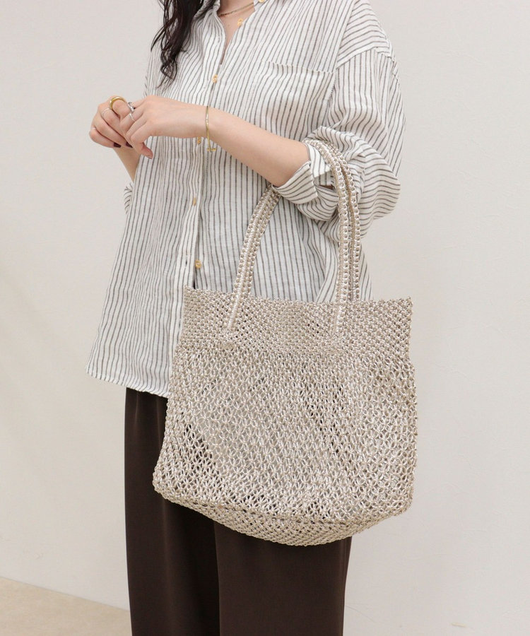 【BAGMATI/バグマティ】ラメコードメッシュトートバッグ