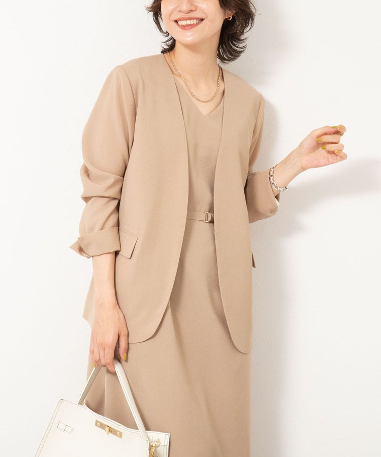 会員限定 BLACK FRIDAY対象］ウォッシャブルエコボイルノーカラー