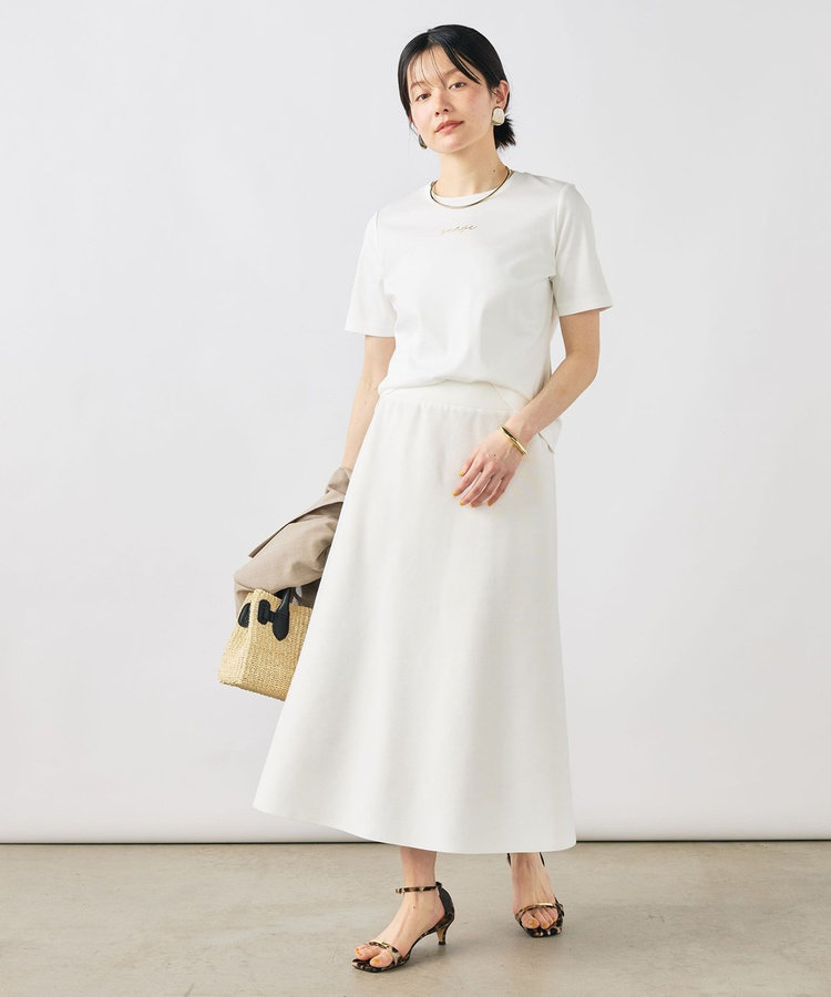 ［WEB限定 SPECIAL SALE！］《手洗い可能/セットアップ対応》Aラインニットスカート