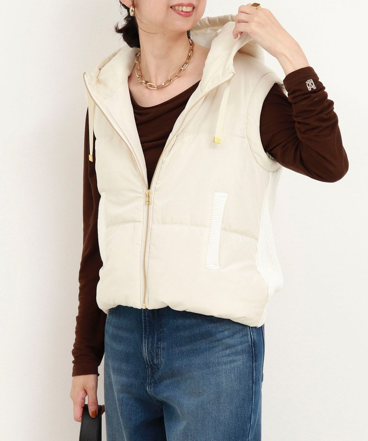 WEB限定 SPECIAL SALE！］中綿×ニットフードベスト（5-0819-5-04-001