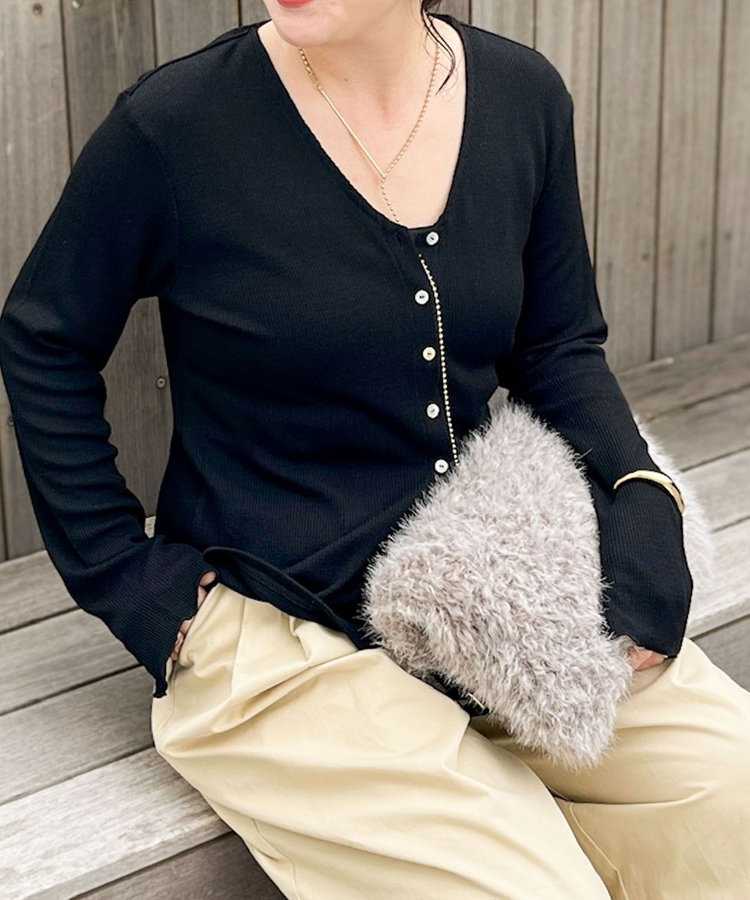 MY STANDARD ウォッシャブルリブカーディガン（5-0036-5-03-007）｜2nd