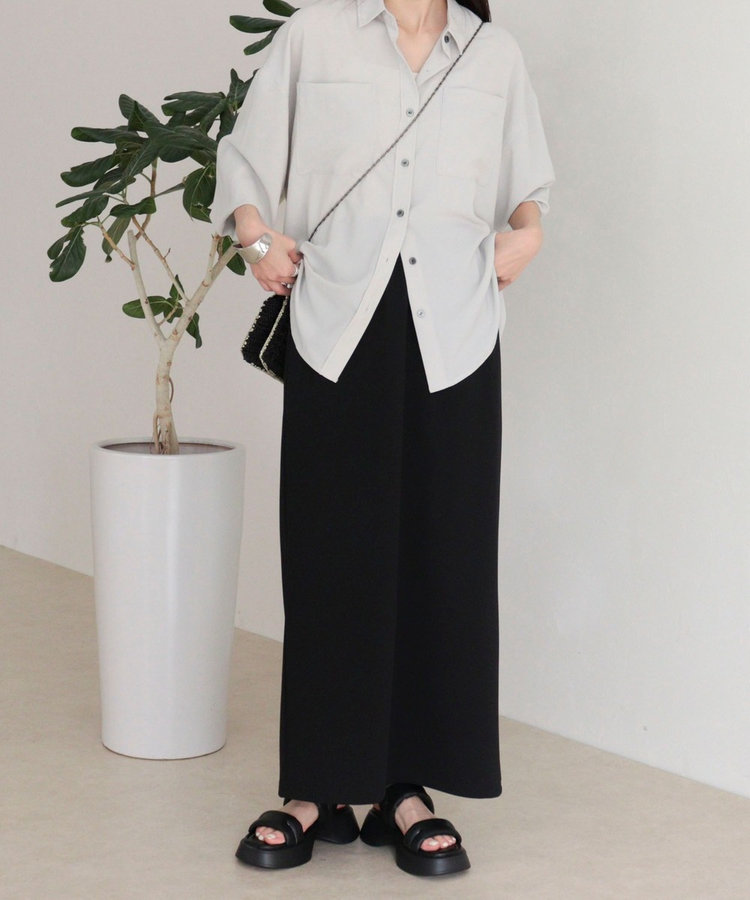 【WEB限定 GW SPECIAL PRICE】カットジョーゼットインゴムタイトスカート