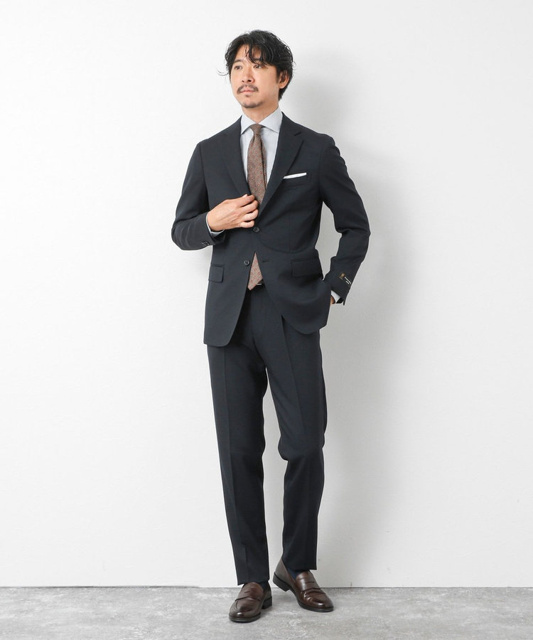 【極美品】サヴィルロウ DORMEUIL スーツセットアップ AB6 春夏 プレミアムスタンダードスーツ【DORMEUIL】 (A22S4366-12