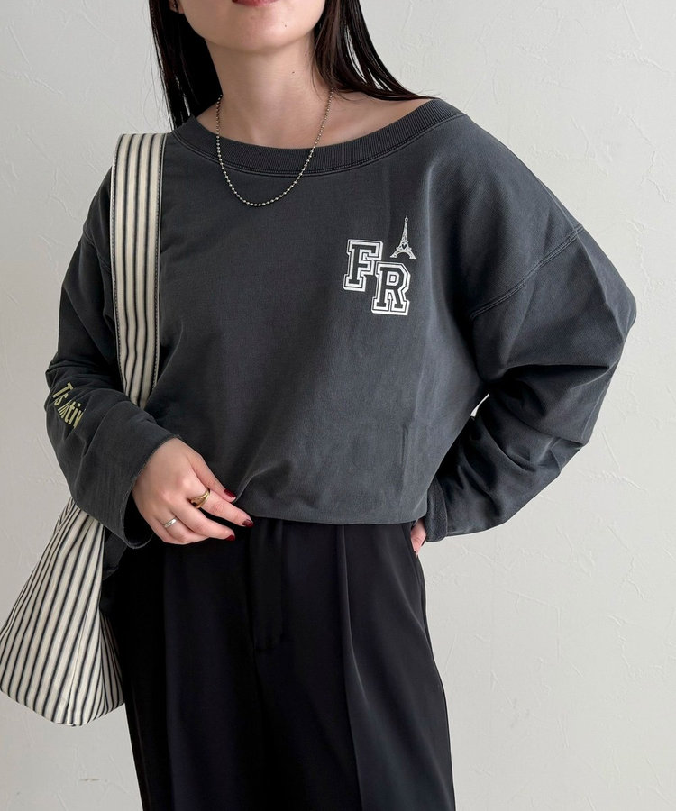 ［WEB限定 SPECIAL SALE！］ヴィンテージ加工裏毛オフショルプルオーバー