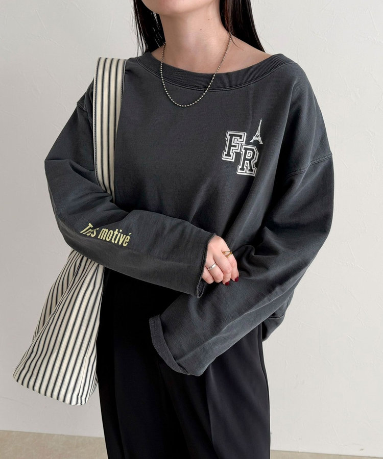 ［WEB限定 SPECIAL SALE！］ヴィンテージ加工裏毛オフショルプルオーバー