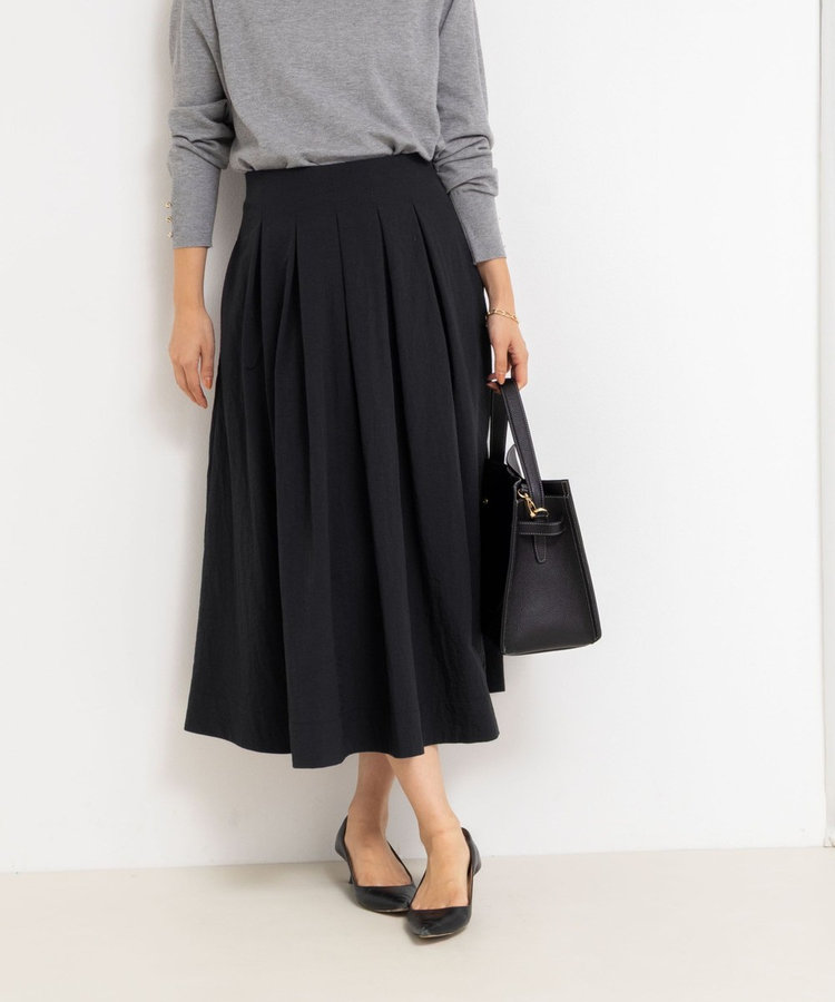 ウォッシャブルバルキータフタタックスカート（5-0035-5-06-003