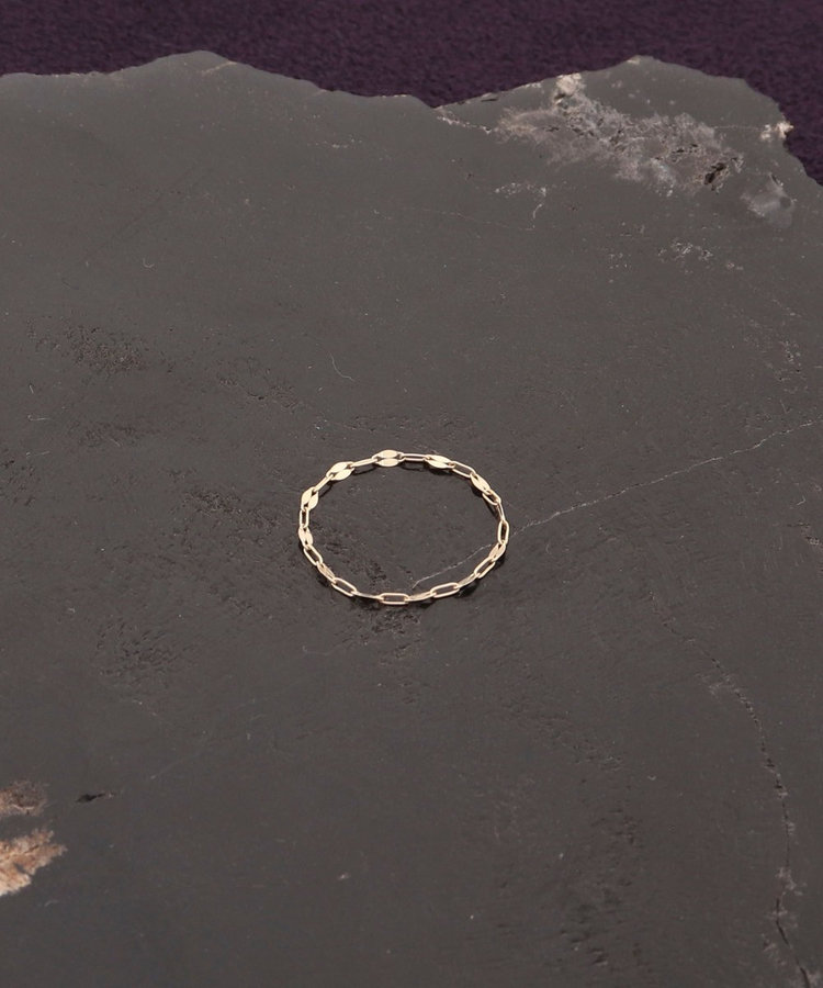 【grâce grace/グラスグラス】 10Kペタルチェーンリング-S【NOLLEY'S sophi director☆和田別注アイテム】