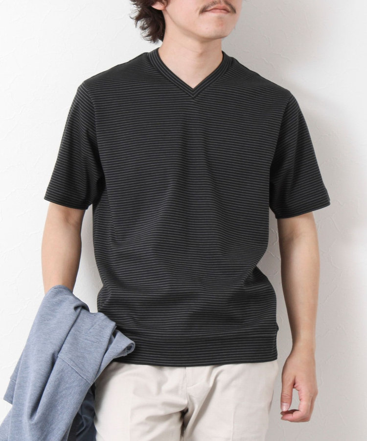 tamazon受注生産品『シミィール』ドライVネックシャツネイビー