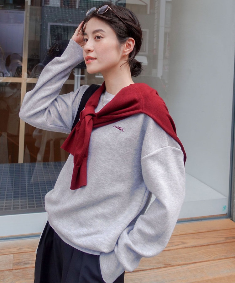 MAQWEL/マクウェル】スウェットライクニット（5-0039-6-02-001