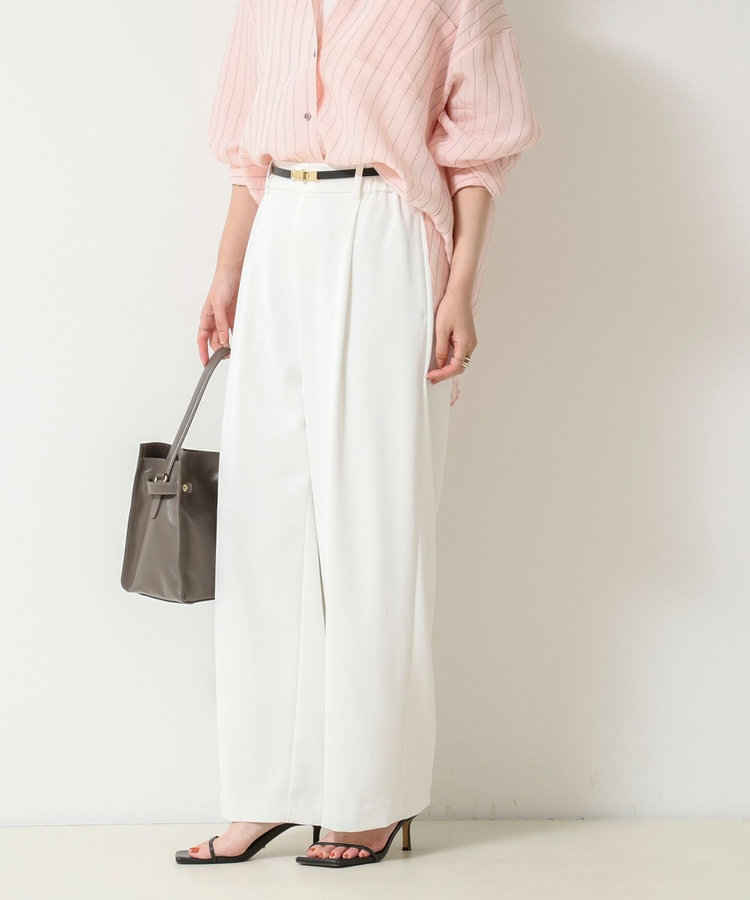 ［WEB限定 SPECIAL SALE！］《セットアップ対応》NEW morisachiウォッシャブルツイルイージーワイドパンツ