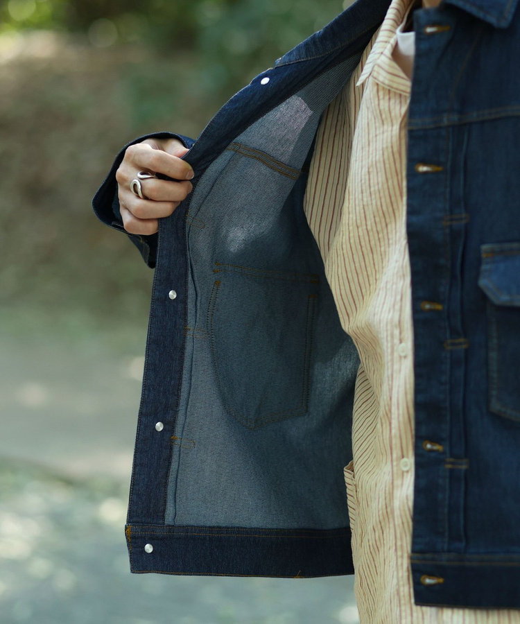 【WEB限定 GW SPECIAL PRICE】【軽量ストレッチ】メッシュデニム3rdタイプジャケット