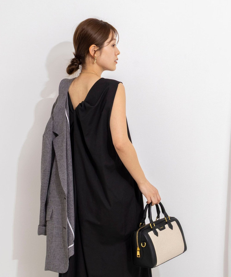 【WEB限定】ウォッシャブルバックツイストドレス