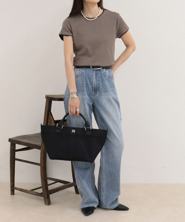 リンガー配色Tシャツ