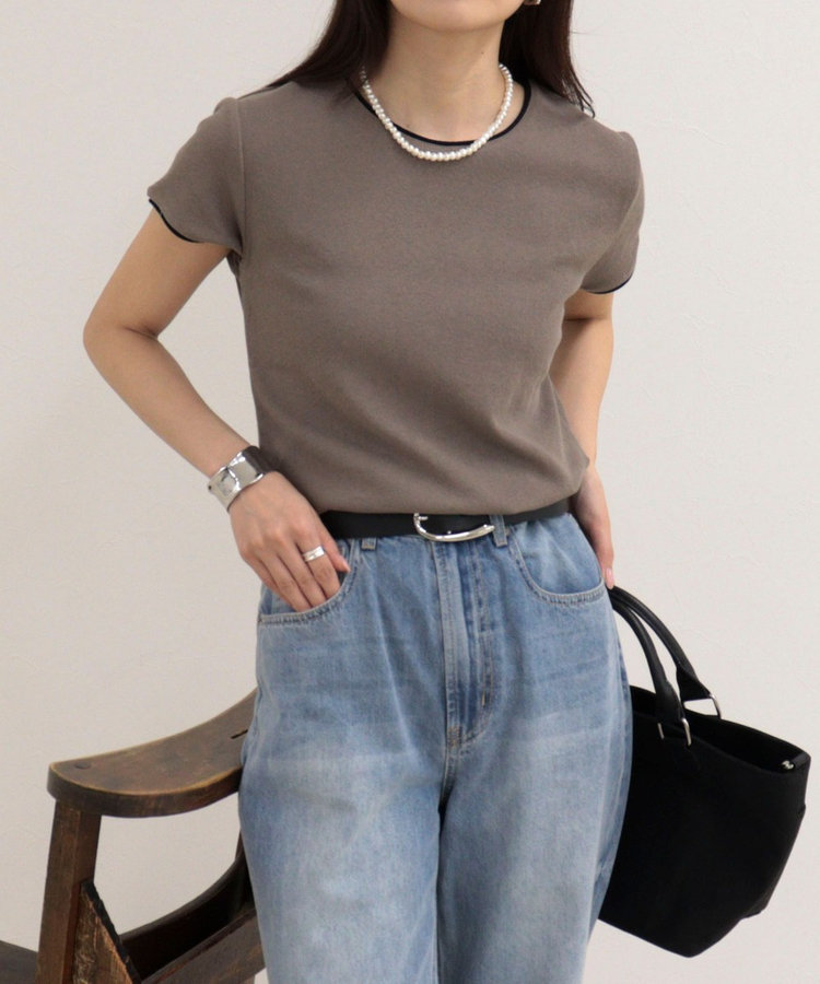 リンガー配色Tシャツ