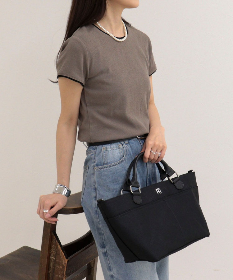 リンガー配色Tシャツ
