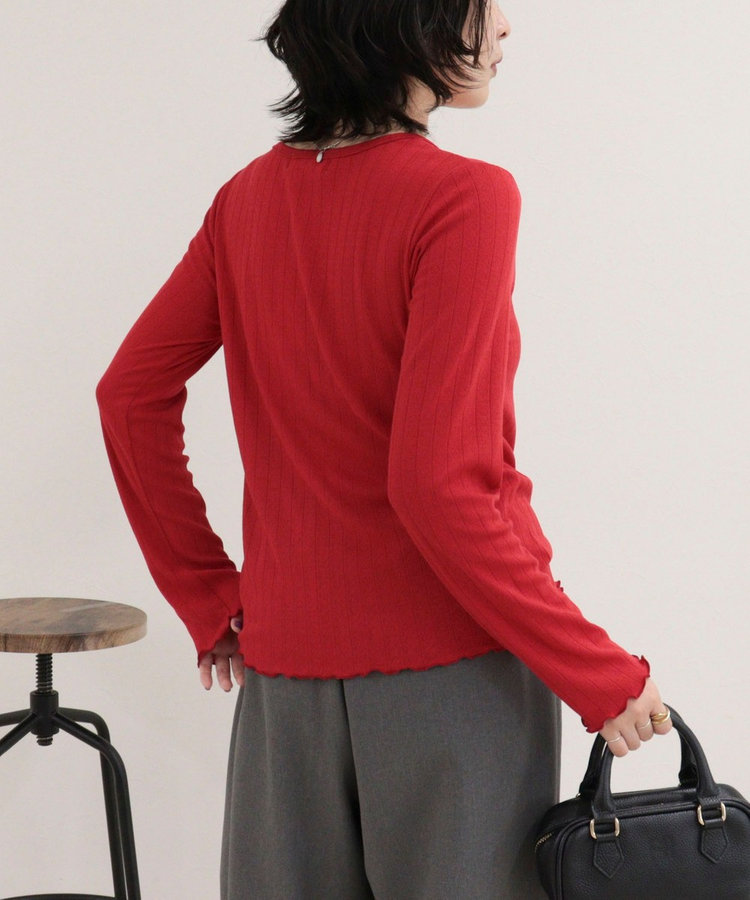 ［FREDY＆GLOSTER限定 TIME SALE！］パターンメッシュプルオーバーカットソー