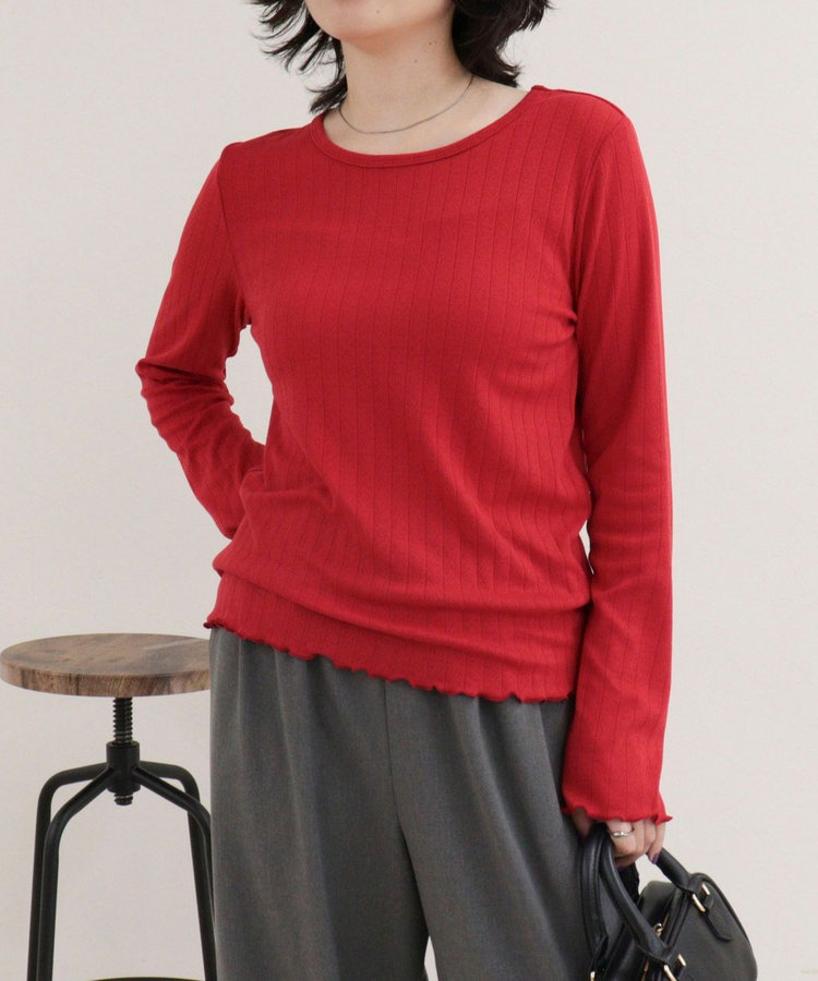 ［FREDY＆GLOSTER限定 TIME SALE！］パターンメッシュプルオーバーカットソー