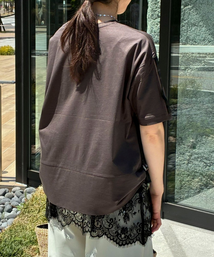シルケットサイドロールアップT
