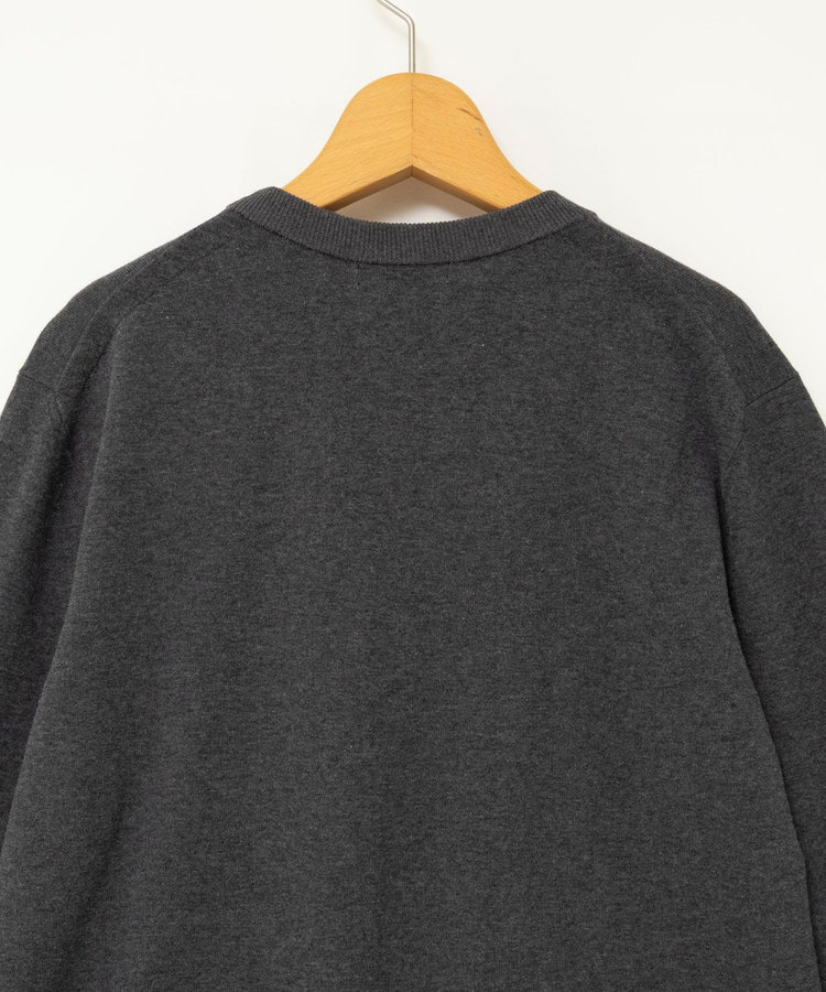 【 SHOP PRESS二見別注カラー】レイヤードピース付きVネックプルオーバー