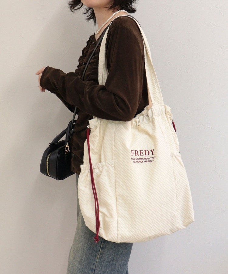《新色追加》【WEB限定カラーあり】撥水サッカーサイドポケットトートバッグ