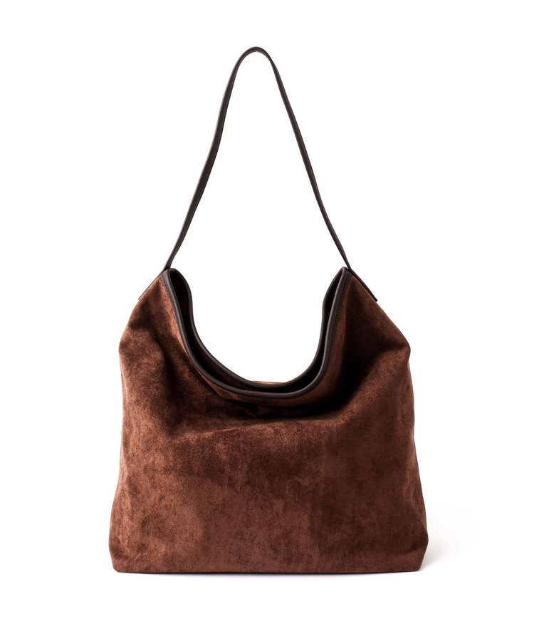 【Un coeur/アンクール】K906019 SUEDE DRAPE ONE SHOULDER