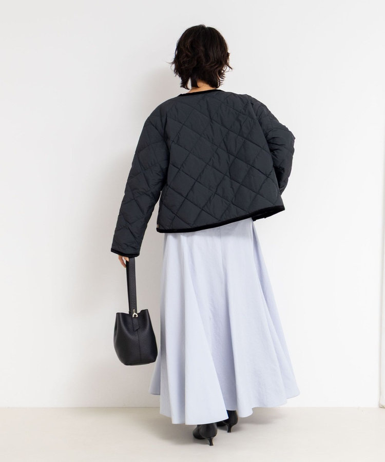 【TAION×LIMONTA】別注ベロアパイピングショートダウン