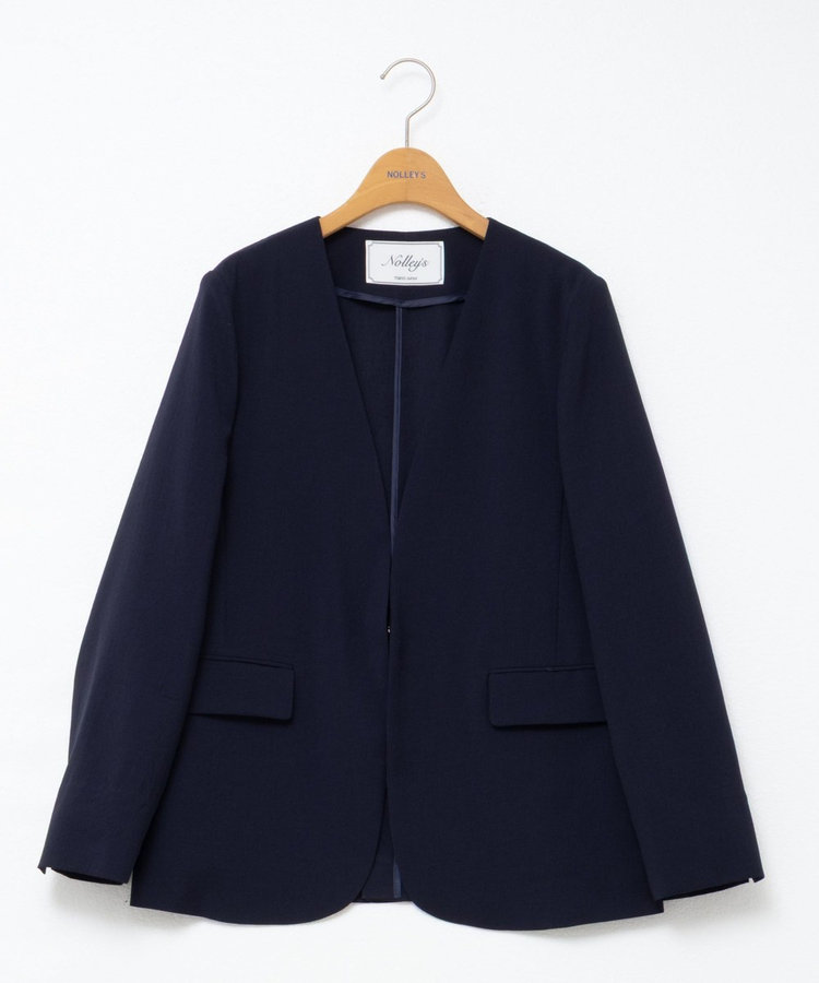 会員限定 BLACK FRIDAY対象］ウォッシャブルエコボイルノーカラー