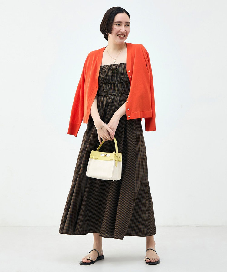 ウォッシャブル2WAYギャザーキャミワンピース