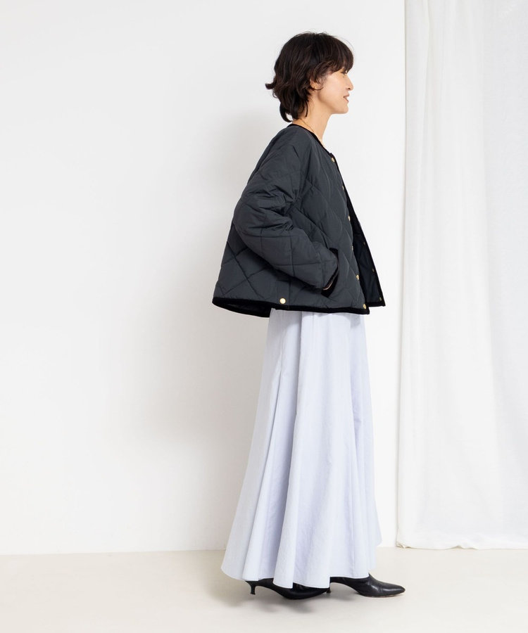 【TAION×LIMONTA】別注ベロアパイピングショートダウン