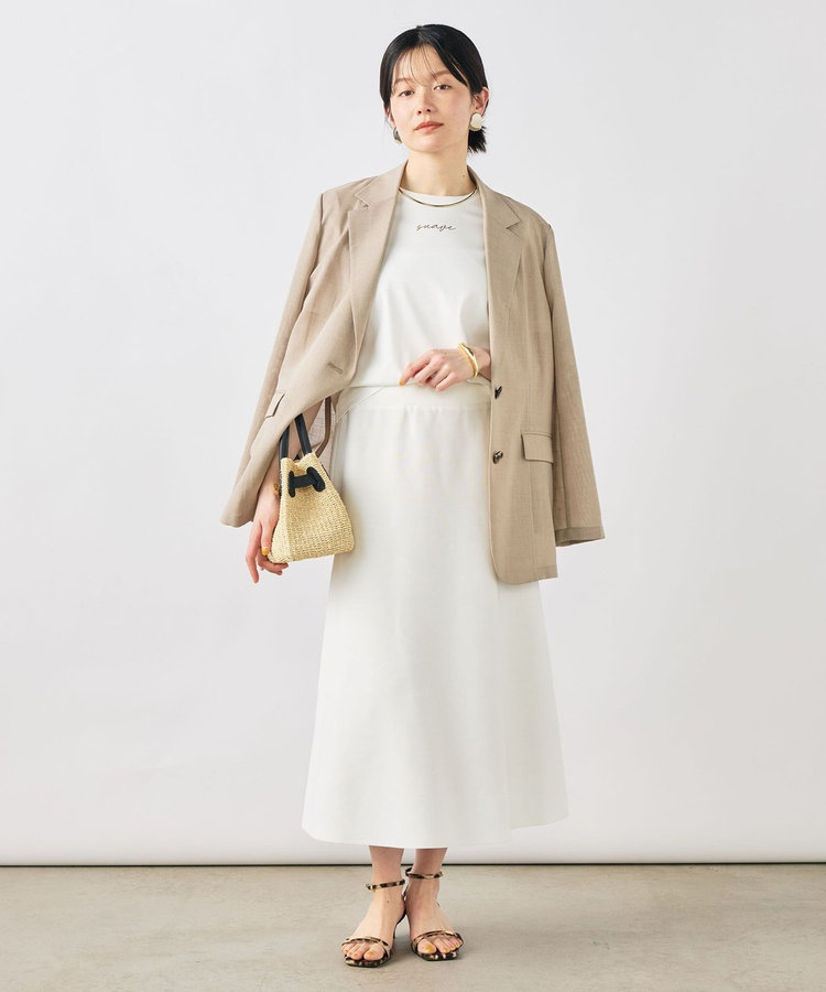 ［WEB限定 SPECIAL SALE！］《手洗い可能/セットアップ対応》Aラインニットスカート