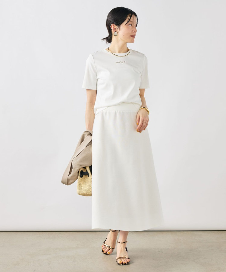 ［WEB限定 SPECIAL SALE！］《手洗い可能/セットアップ対応》Aラインニットスカート