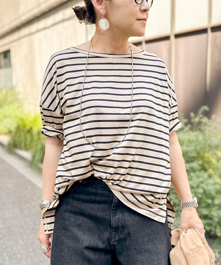 【WEB限定】ウォッシャブルリヨセル綿オトナT