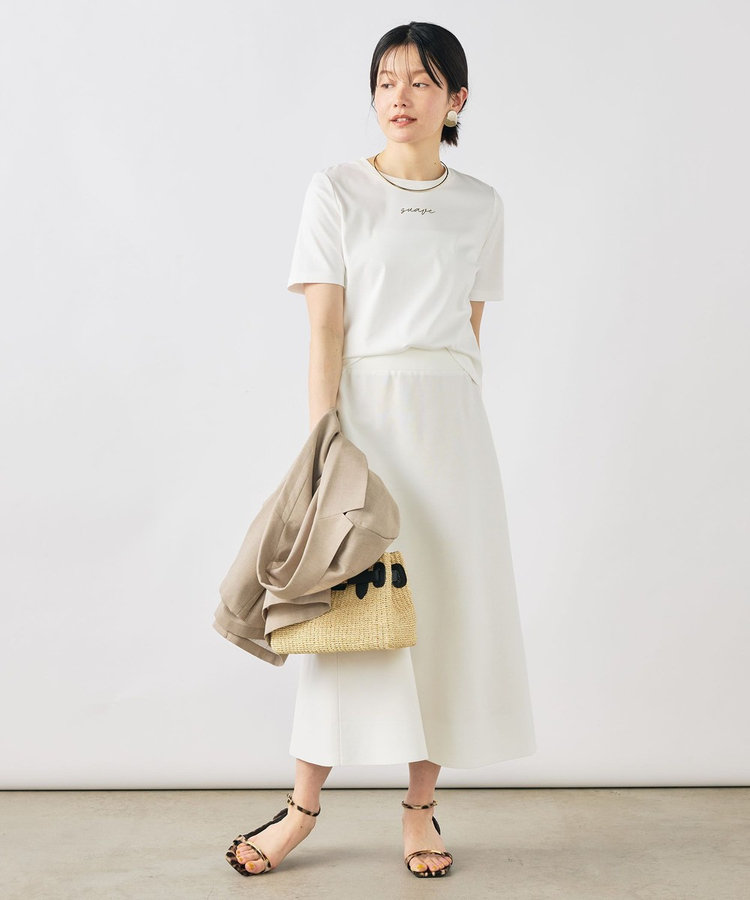 ［WEB限定 SPECIAL SALE！］《手洗い可能/セットアップ対応》Aラインニットスカート