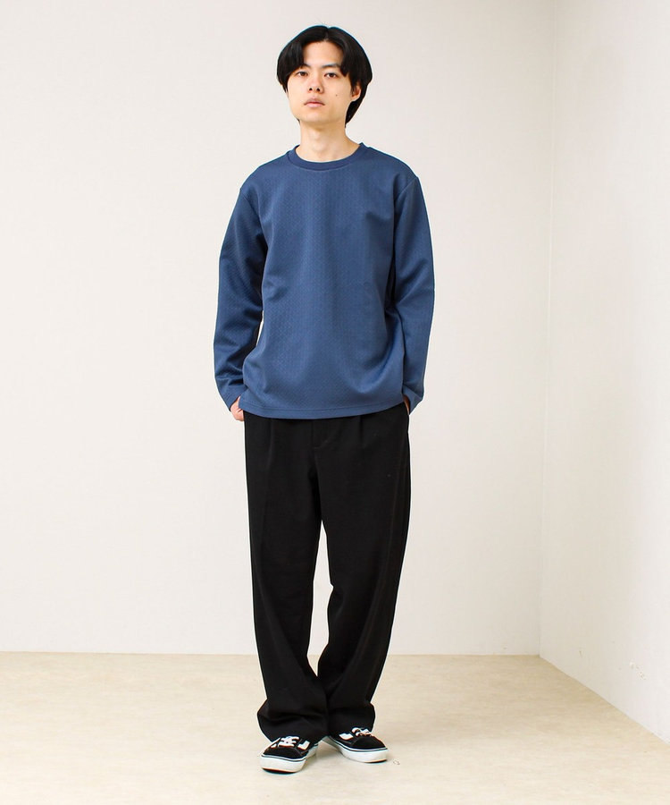 【素材で魅せる】フクレリンクスジャガードロンT