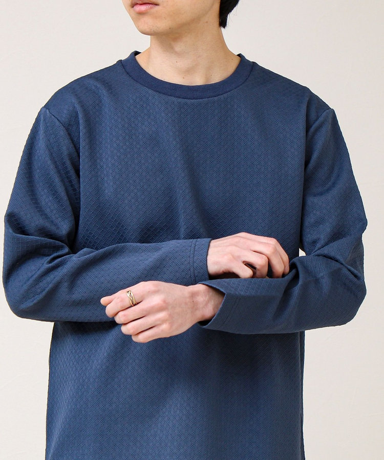 【素材で魅せる】フクレリンクスジャガードロンT