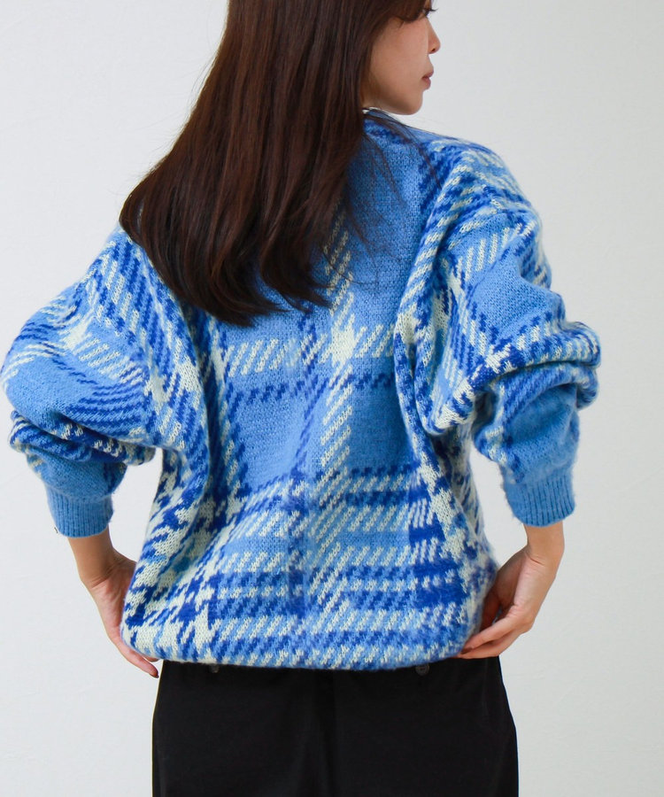 【実績品番/UNISEX】【BHPC】モヘヤタッチニットカーディガン