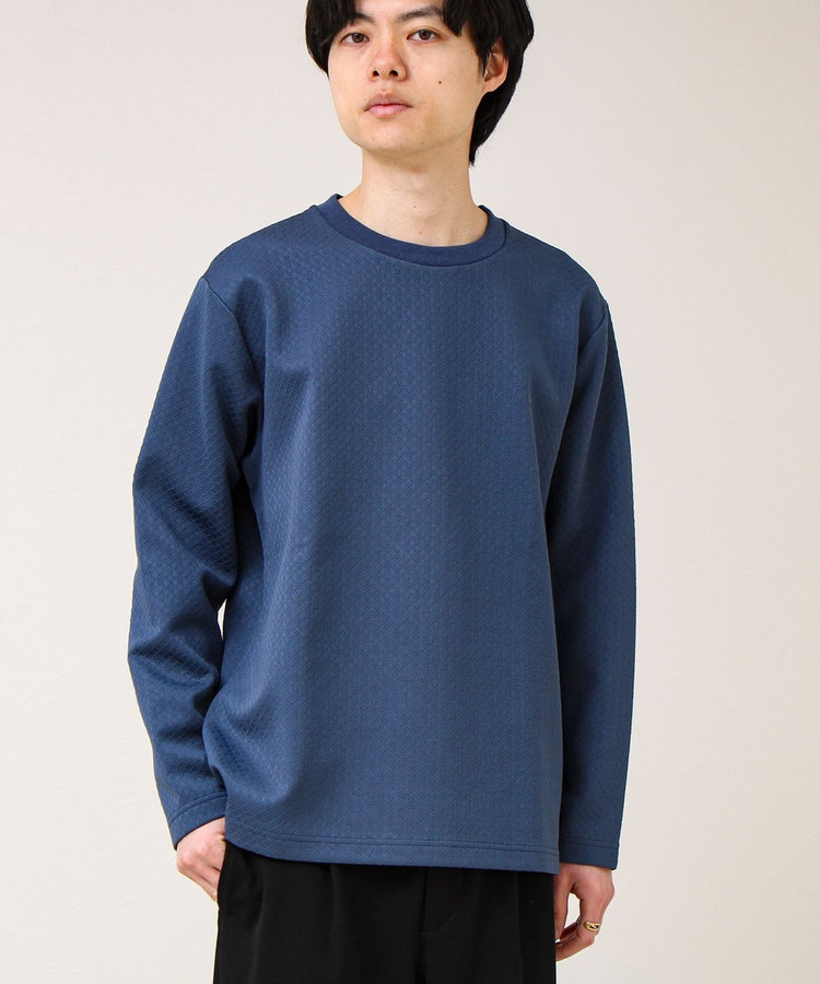 【素材で魅せる】フクレリンクスジャガードロンT