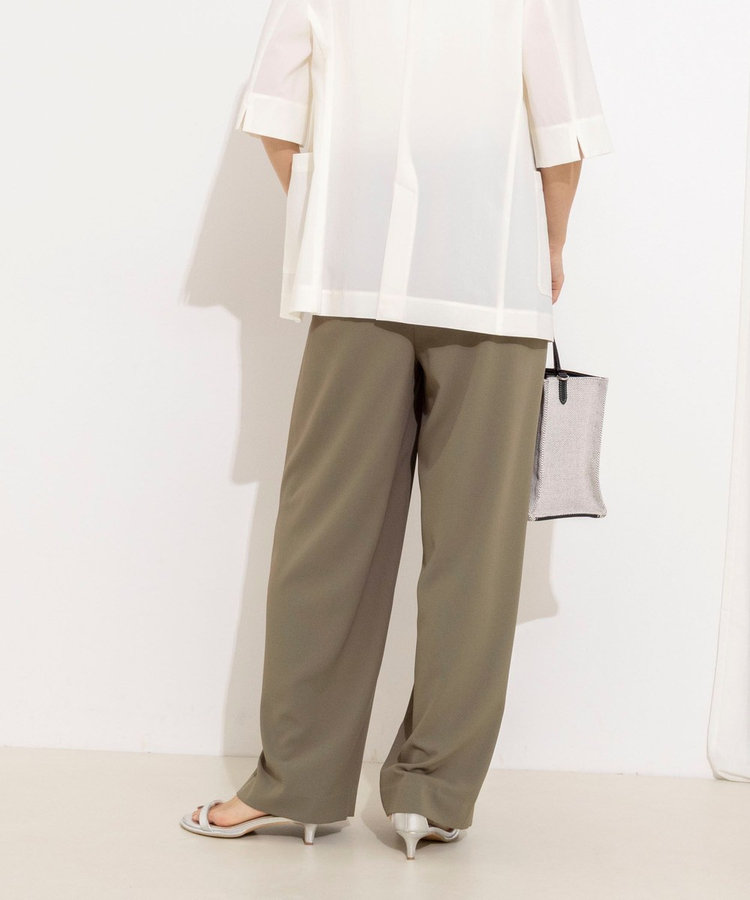 【WEB＆一部店舗限定カラー】《セットアップ対応》ジョーゼットイージーワイドパンツ