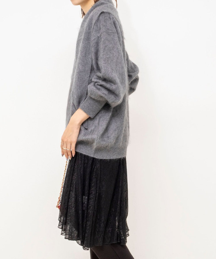 【WEB限定】ウォッシャブルアシメレースキャミ