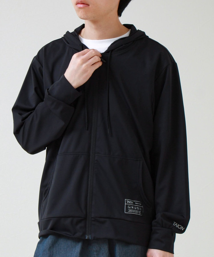 【TAION/タイオン】UV DRY RASH GUARD ZIP PK