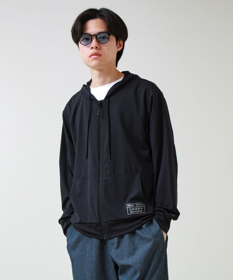 【TAION/タイオン】UV DRY RASH GUARD ZIP PK