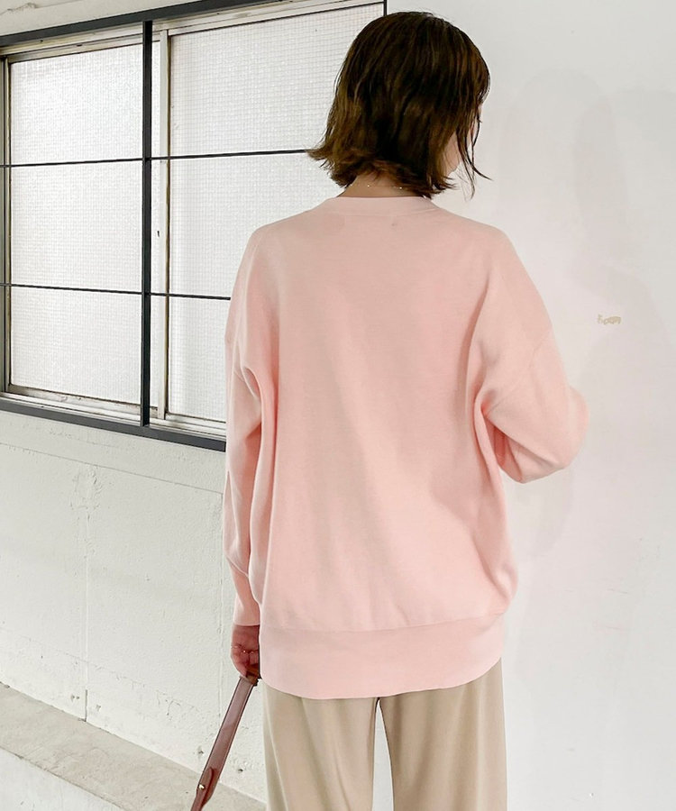 【WEB限定】《手洗い可能》総針ビックVネックカーディガン