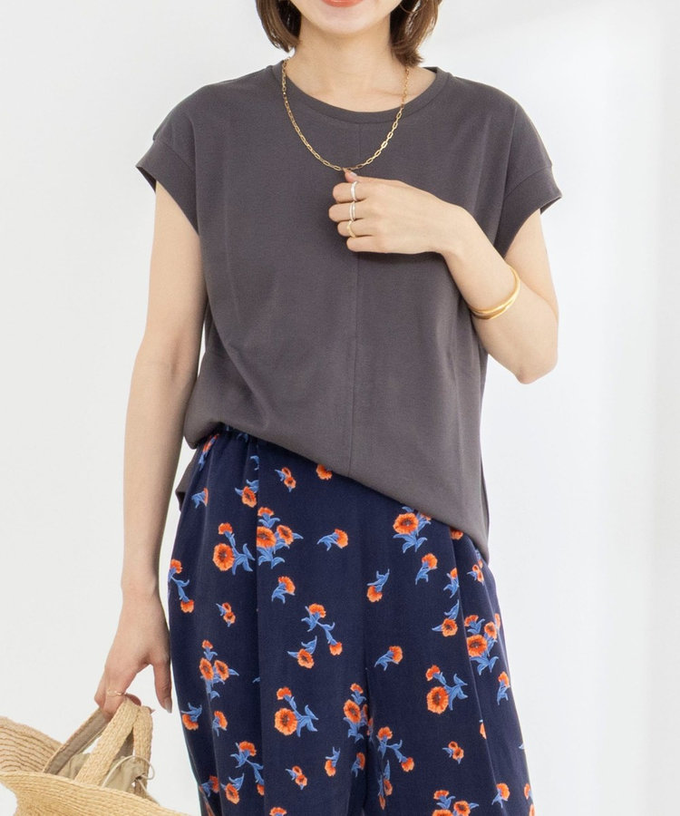 《ノーリーズオリジナル美容Tシャツ》シルクアミノ酸加工オーバーノースリーブ