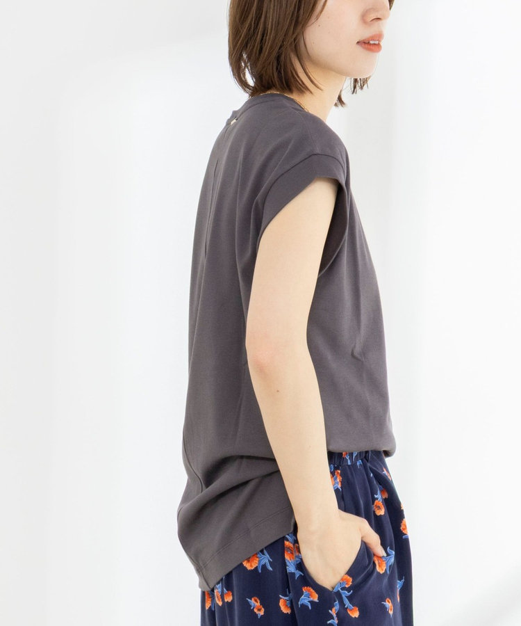 《ノーリーズオリジナル美容Tシャツ》シルクアミノ酸加工オーバーノースリーブ