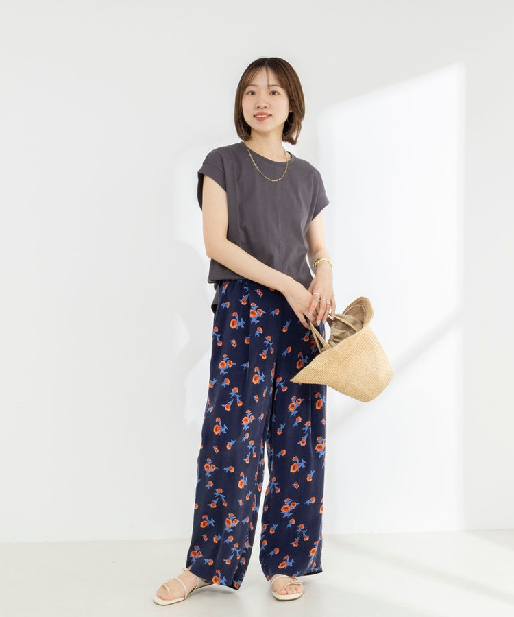 《ノーリーズオリジナル美容Tシャツ》シルクアミノ酸加工オーバーノースリーブ